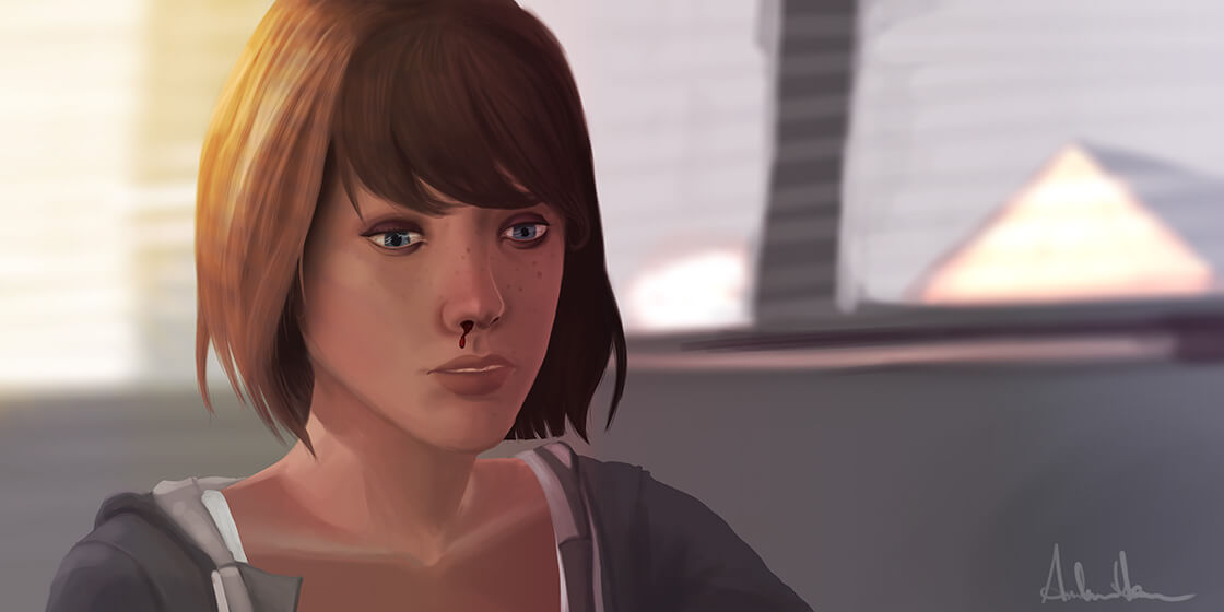 Life is Strange: Max Nosebleed at the diner